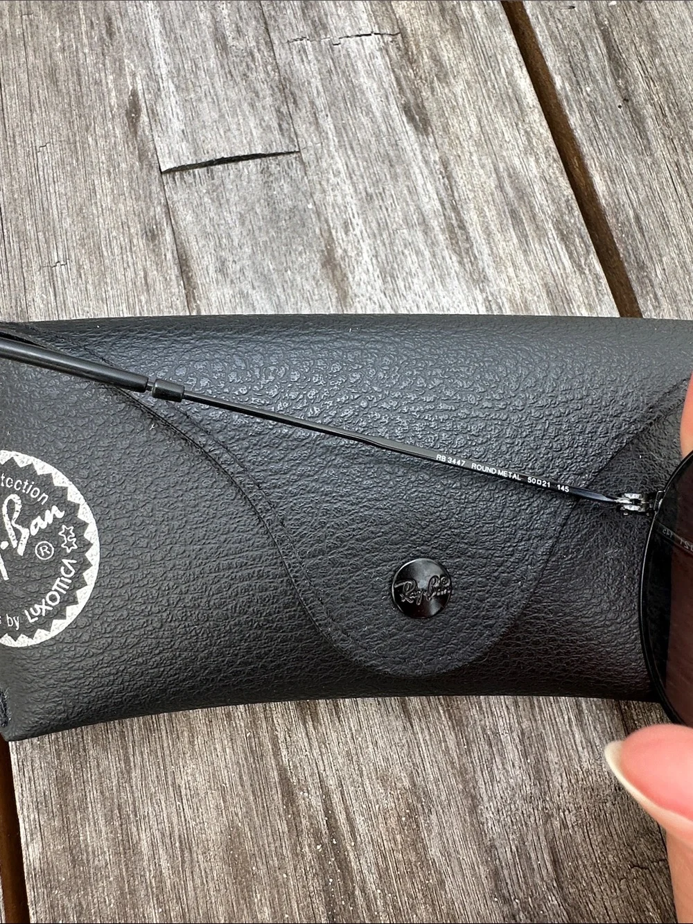 Ray-Ban Men’s Round Sunglasses - Black Frames with Dark Lenses
